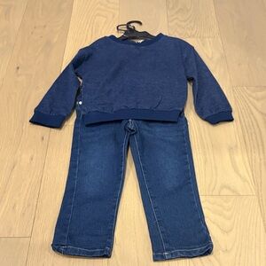 BNWT Joe’s Jeans 2T Boys Sweater and Jean Set